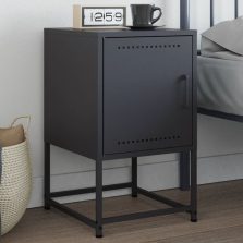 vidaXL antracitszürke acél éjjeliszekrény 36x39x60,5 cm