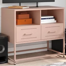 vidaXL rózsaszín acél TV-szekrény 68 x 39 x 60,5 cm