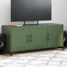 vidaXL olívazöld acél TV-szekrény 100,5 x 39 x 43,5 cm