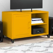 vidaXL mustársárga acél TV-szekrény 68 x 39 x 43,5 cm