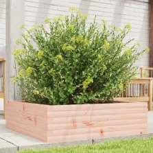 vidaXL tömör duglászfenyő kerti virágláda 80x80x23 cm