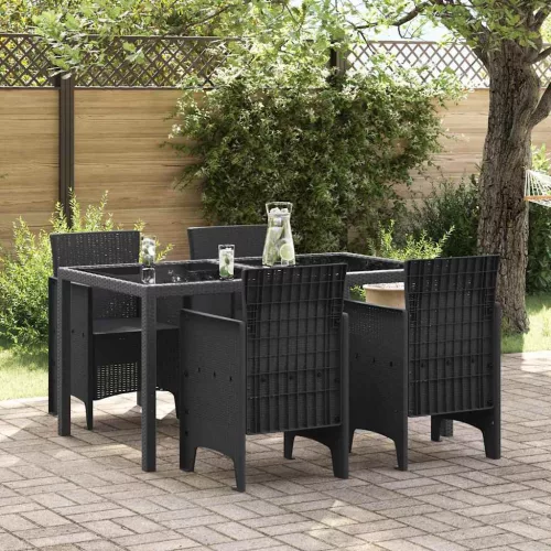 vidaXL Kerti Szék 4 pcs Antracit 53 x 49 x 85 cm PP