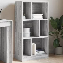   vidaXL szürke sonoma színű szerelt fa könyvespolc 57 x 28,5 x 107,5 cm