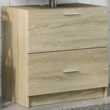   vidaXL sonoma tölgy színű szerelt fa mosdószekrény 59 x 37 x 59 cm