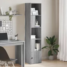   vidaXL szürke sonoma színű szerelt fa könyvespolc 40 x 36 x 189 cm