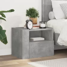   vidaXL betonszürke falra szerelhető éjjeliszekrény 45 x 30 x 35 cm
