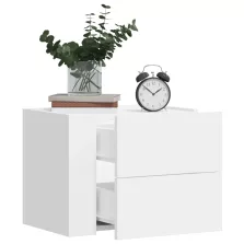   vidaXL 2 db fehér falra szerelhető éjjeliszekrény 45 x 30 x 35 cm