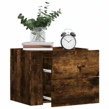   vidaXL 2db füstös tölgy színű fali éjjeliszekrény 45 x 30 x 35 cm