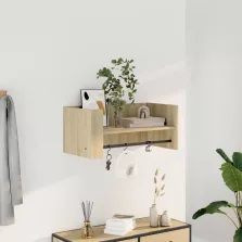   vidaXL sonoma tölgy színű szerelt fa fali polc 70,5 x 35 x 30,5 cm