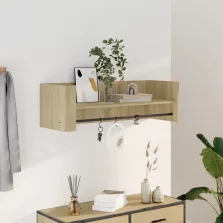   vidaXL sonoma tölgy színű szerelt fa fali polc 100 x 35 x 30,5 cm