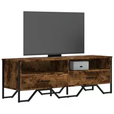   vidaXL füstös tölgy színű szerelt fa TV-szekrény 122 x 34 x 41 cm