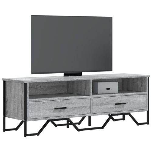 vidaXL szürke sonoma színű szerelt fa TV-szekrény 122 x 34 x 41 cm