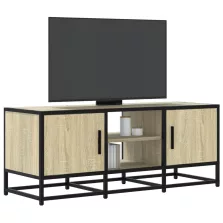   vidaXL sonoma tölgy színű szerelt fa és fém TV-szekrény 100x35x41 cm