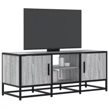   vidaXL szürke sonoma színű szerelt fa és fém TV-szekrény 100x35x41 cm