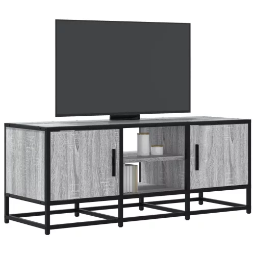 vidaXL szürke sonoma színű szerelt fa és fém TV-szekrény 100x35x41 cm