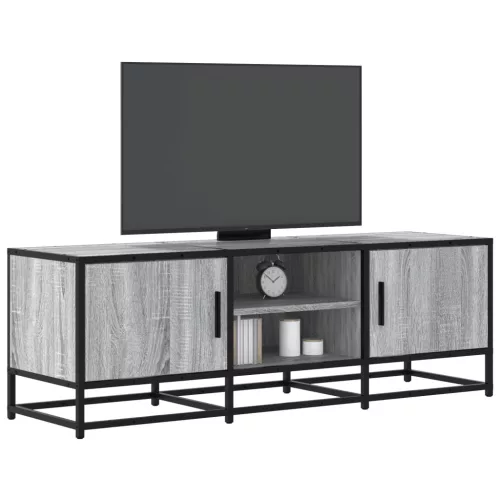 vidaXL szürke sonoma színű szerelt fa és fém TV-szekrény 120x35x41 cm