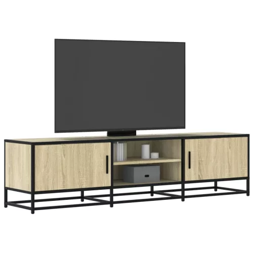 vidaXL sonoma tölgy színű szerelt fa és fém TV-szekrény 160x35x41 cm