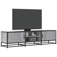   vidaXL szürke sonoma színű szerelt fa és fém TV-szekrény 160x35x41 cm