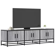   vidaXL szürke sonoma színű szerelt fa és fém TV-szekrény 150x35x41 cm