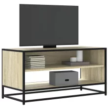   vidaXL sonoma tölgy színű szerelt fa és fém TV-szekrény 91x40x46 cm