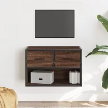   vidaXL barna tölgy színű szerelt fa és fém TV-szekrény 60x31x39,5 cm