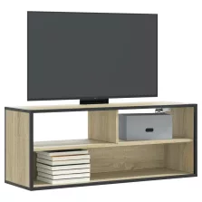   vidaXL sonoma tölgy színű szerelt fa és fém TV-szekrény 100x31x39,5 cm