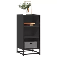 vidaXL fekete szerelt fa tálalószekrény 35,5 x 35 x 76 cm