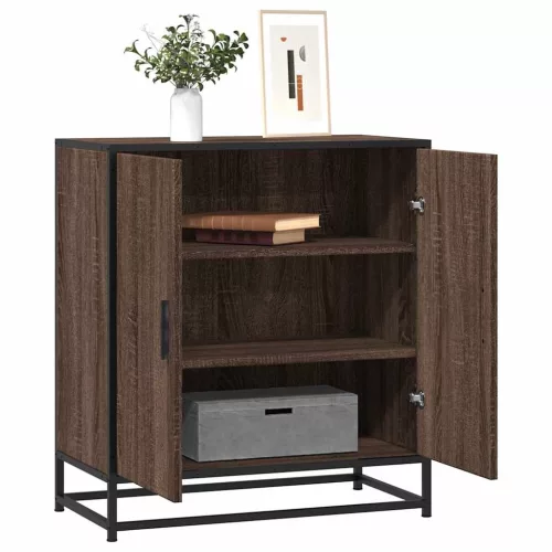 vidaXL barna tölgy színű szerelt fa tálalószekrény 68 x 35 x 76 cm