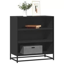 vidaXL fekete szerelt fa tálalószekrény 68 x 35 x 76 cm