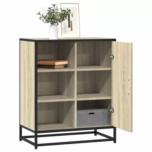 vidaXL komód Sonoma tölgy 62x35x76 cm Gépelt fa
