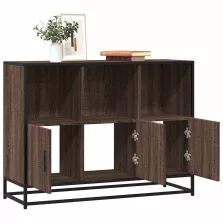  vidaXL barna tölgyszínű szerelt fa tálalószekrény 100x35x76 cm