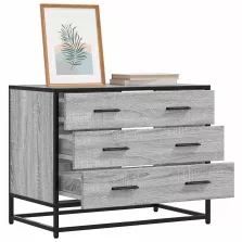   vidaXL szürke sonoma színű szerelt fa fiókos szekrény 70x41x56 cm