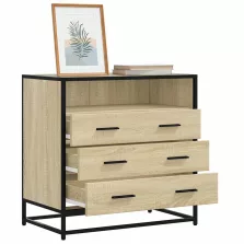   vidaXL sonoma-tölgy színű szerelt fa fiókos szekrény 70x41x70 cm