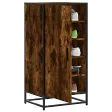   vidaXL füstös tölgy színű szerelt fa cipőtartó 48x38x97,5 cm