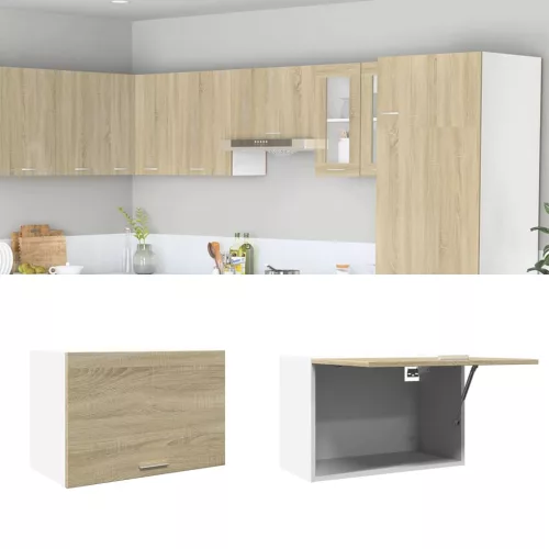 vidaXL “Lyon” sonoma tölgy színű szerelt fa függő szekrény