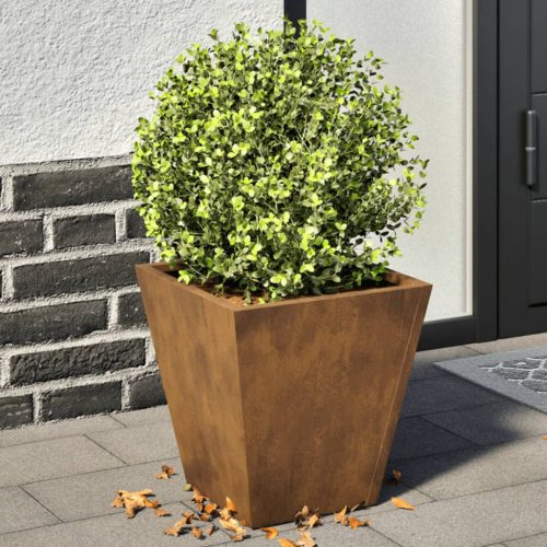 vidaXL 2 db corten acél kerti növénytartó 30 x 30 x 30 cm