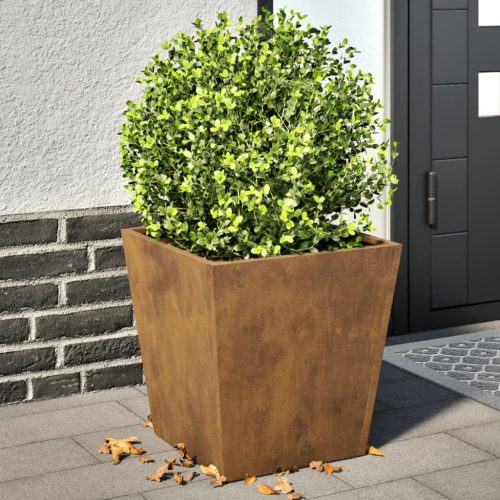 vidaXL 2 db corten acél kerti növénytartó 40 x 40 x 40 cm