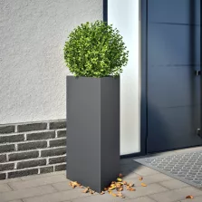   vidaXL 2 db antracit acél háromszög alakú kerti ültető 40x34,5x70 cm