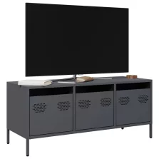   vidaXL antracit hidegen hengerelt acél TV-szekrény 101,5x39x43,5 cm
