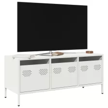   vidaXL fehér hidegen hengerelt acél TV-szekrény 101,5 x 39 x 43,5 cm