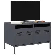   vidaXL antracitszürke hidegen hengerelt acél TV-szekrény 68x39x43,5 cm