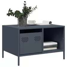   vidaXL antracit hidegen hengerelt acél dohányzóasztal 68,5x50x43,5 cm