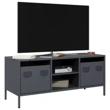   vidaXL antracit hidegen hengerelt acél TV-szekrény 101,5x39x43,5 cm