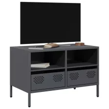   vidaXL antracitszürke hidegen hengerelt acél TV-szekrény 68x39x43,5 cm