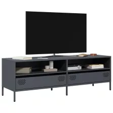  vidaXL antracit hidegen hengerelt acél TV-szekrény 135x39x43,5 cm