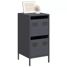   vidaXL antracit hidegen hengerelt acél tálalószekrény 35x39x73,5 cm