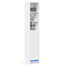   vidaXL fehér szerelt fa tálalószekrény LED-del 36 x 32,5 x 200 cm