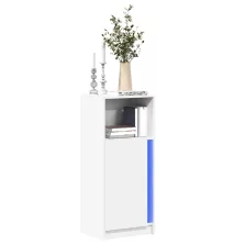   vidaXL fehér szerelt fa tálalószekrény LED-del 42,5 x 34 x 100 cm