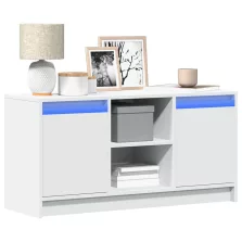   vidaXL fehér szerelt fa TV-szekrény LED-ekkel 100 x 34 x 50 cm