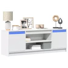   vidaXL fehér szerelt fa TV-szekrény LED-ekkel 139,5 x 34 x 50 cm